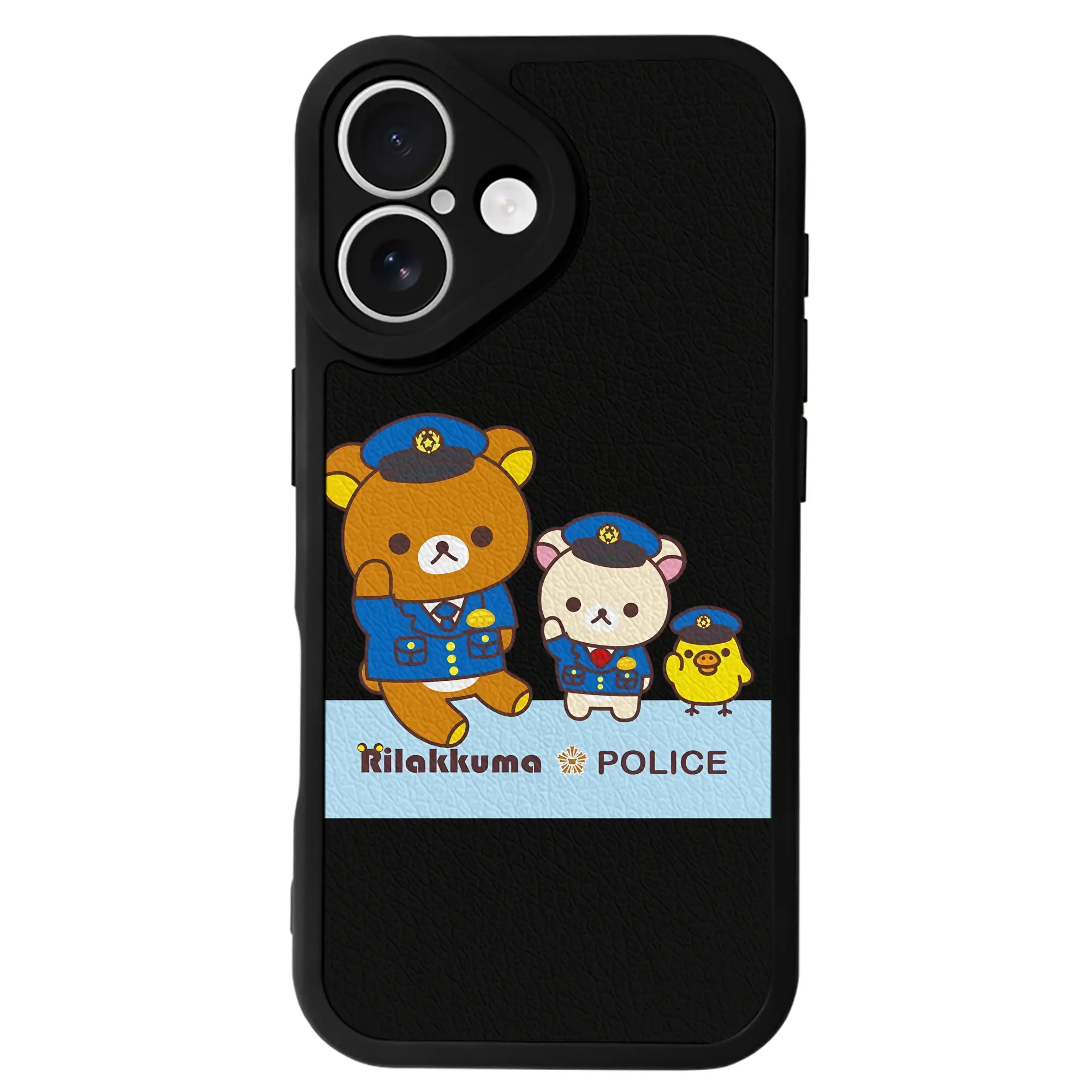 リラックマ (Rilakkuma) グッズ リラックマ (Rilakkuma) - IPhone 16シリーズ対応 ・ シリコンスマホケース ・ レザー調 ・ 高精度フィット ・ 耐衝撃 ・ ワイヤレス充電対応 ・ 精密カット